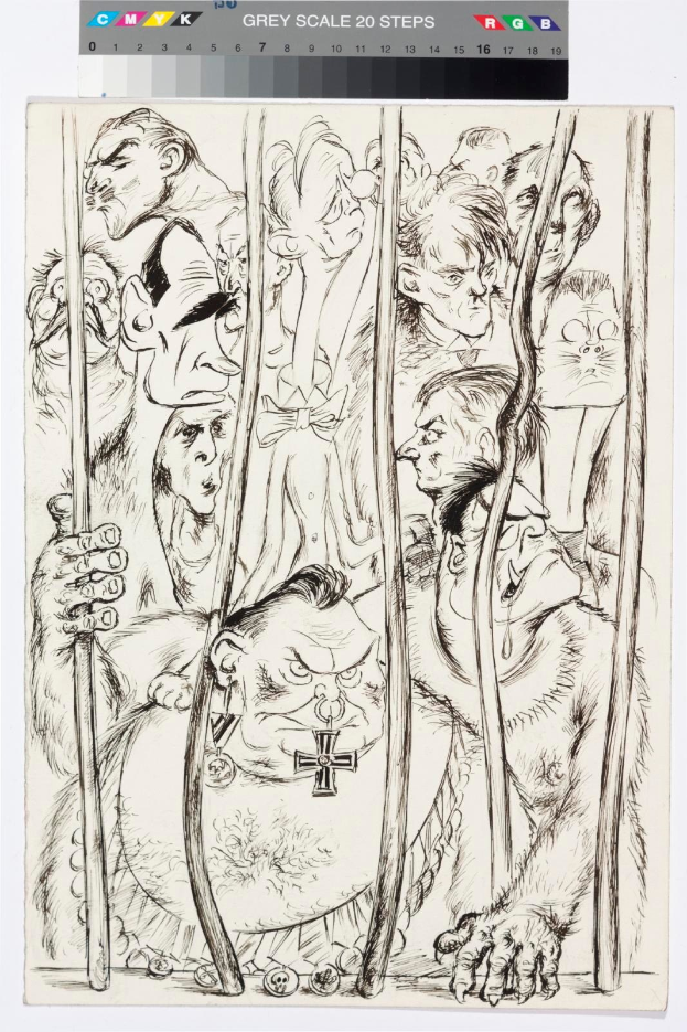 Eine Gruppe von Menschen steht vor einem Messestand, einige halten Taschen, mit Bändern, Informationsplakaten, Deckenleuchten und Displayregalen im Hintergrund, wahrscheinlich für die Tokyo Anime Expo 2019.