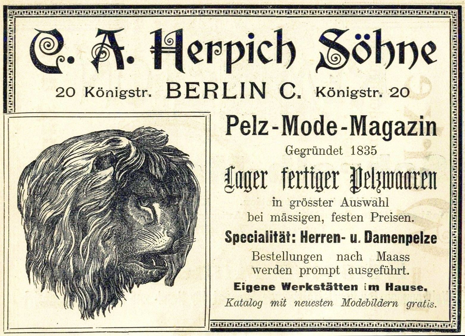 Alte Werbetafel mit einem Löwenkopf mit grimmiger Miene und wallender Mähne, mittig mit dem Text "Löwe".